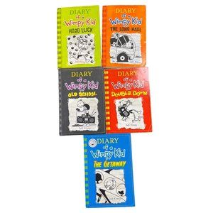 Diary of a Wimpy Kid Books 8-12 by Jeff Kinney